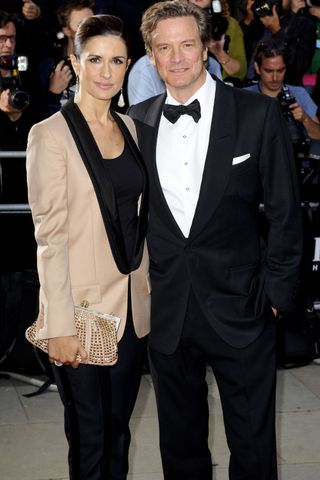 Colin Firth & Livia Guiggioli at The GQ Men Of The Year Awards, 2014