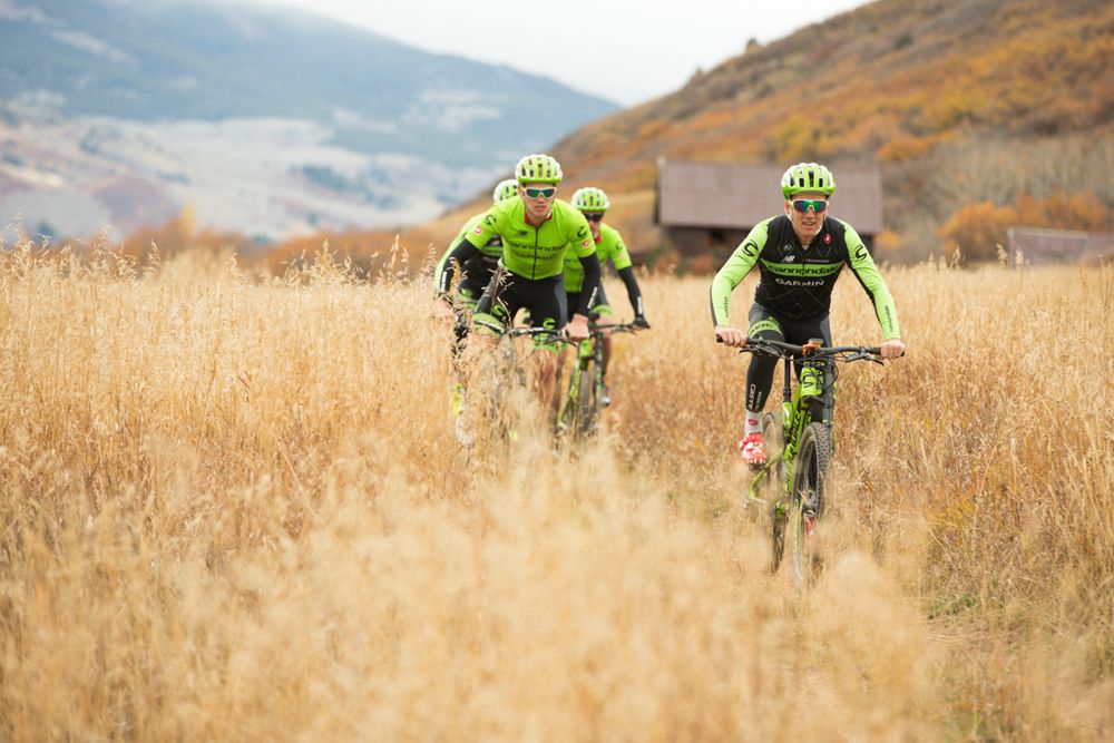 Cannondale Garmin enjoyed some off-road action during the training camp
