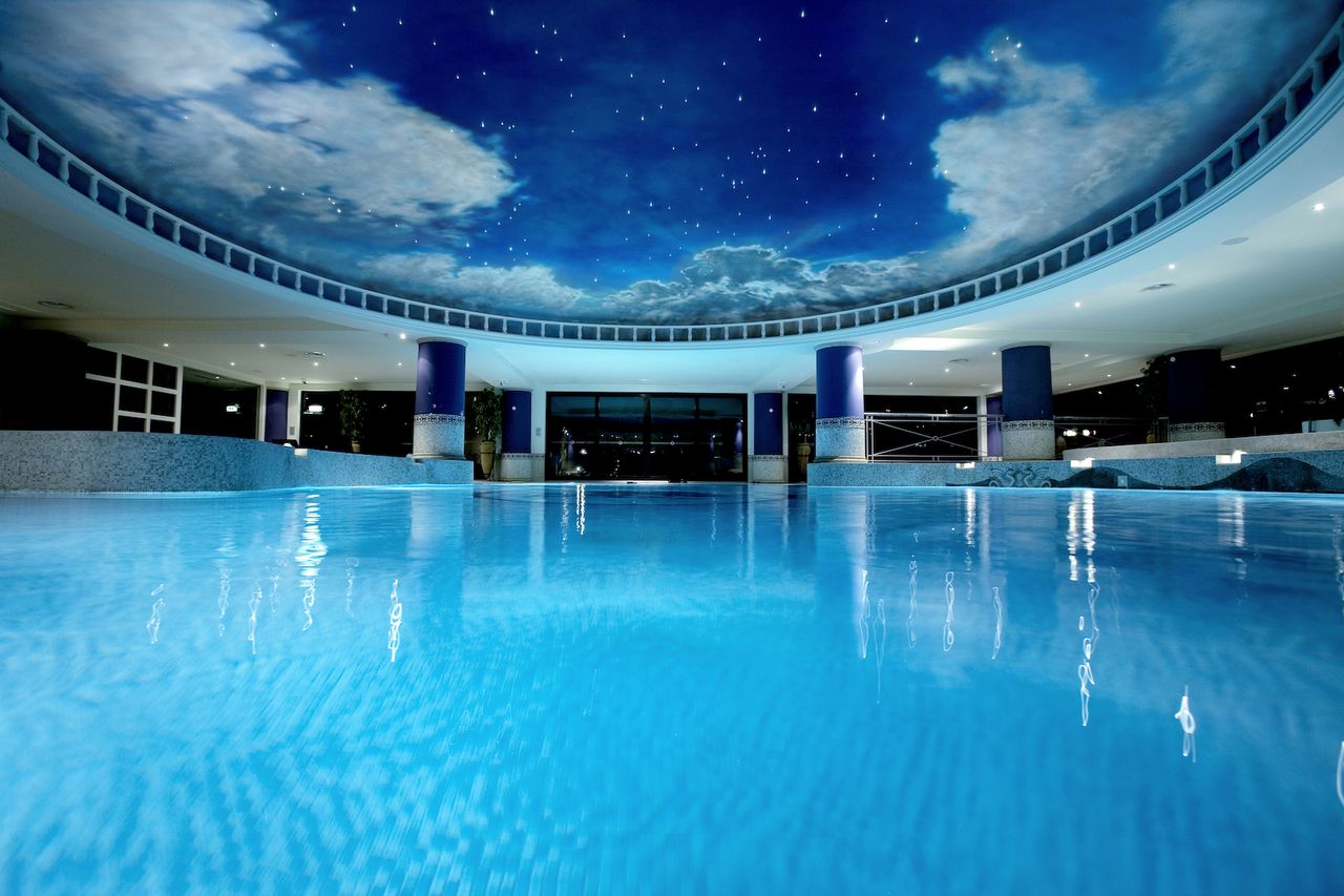 The pool at Celtic Manor Hotel