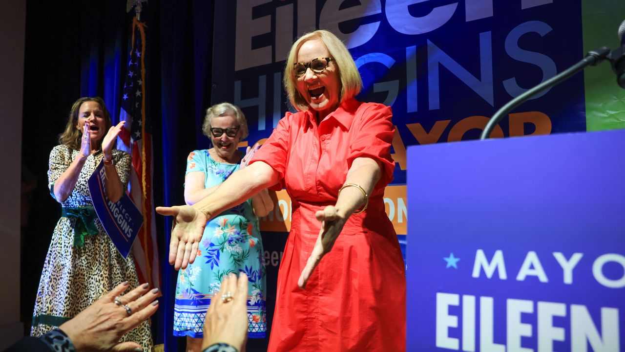Miami Mayor-elect Eileen Higgins celebrates victory