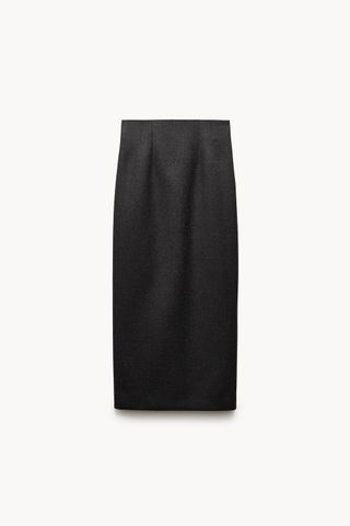 ZARA, ZW collection Wool Blend Pencil Skirt