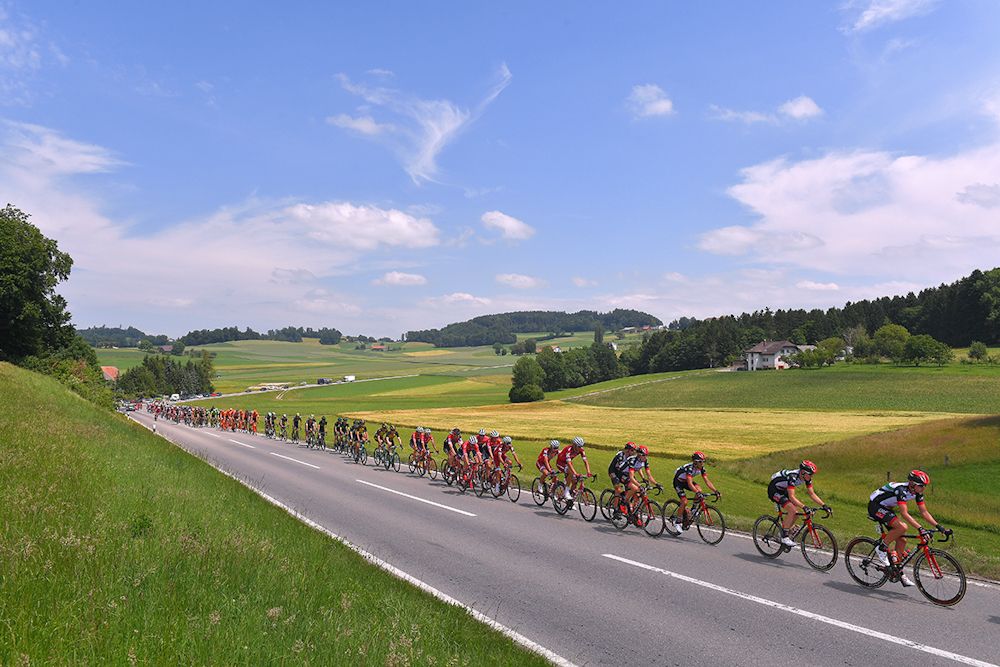 Scenery along the route of stage 4 at the Tour de Suisse