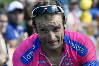 Michele Scarponi (Lampre-ISD) after his second place finish in stage 10.