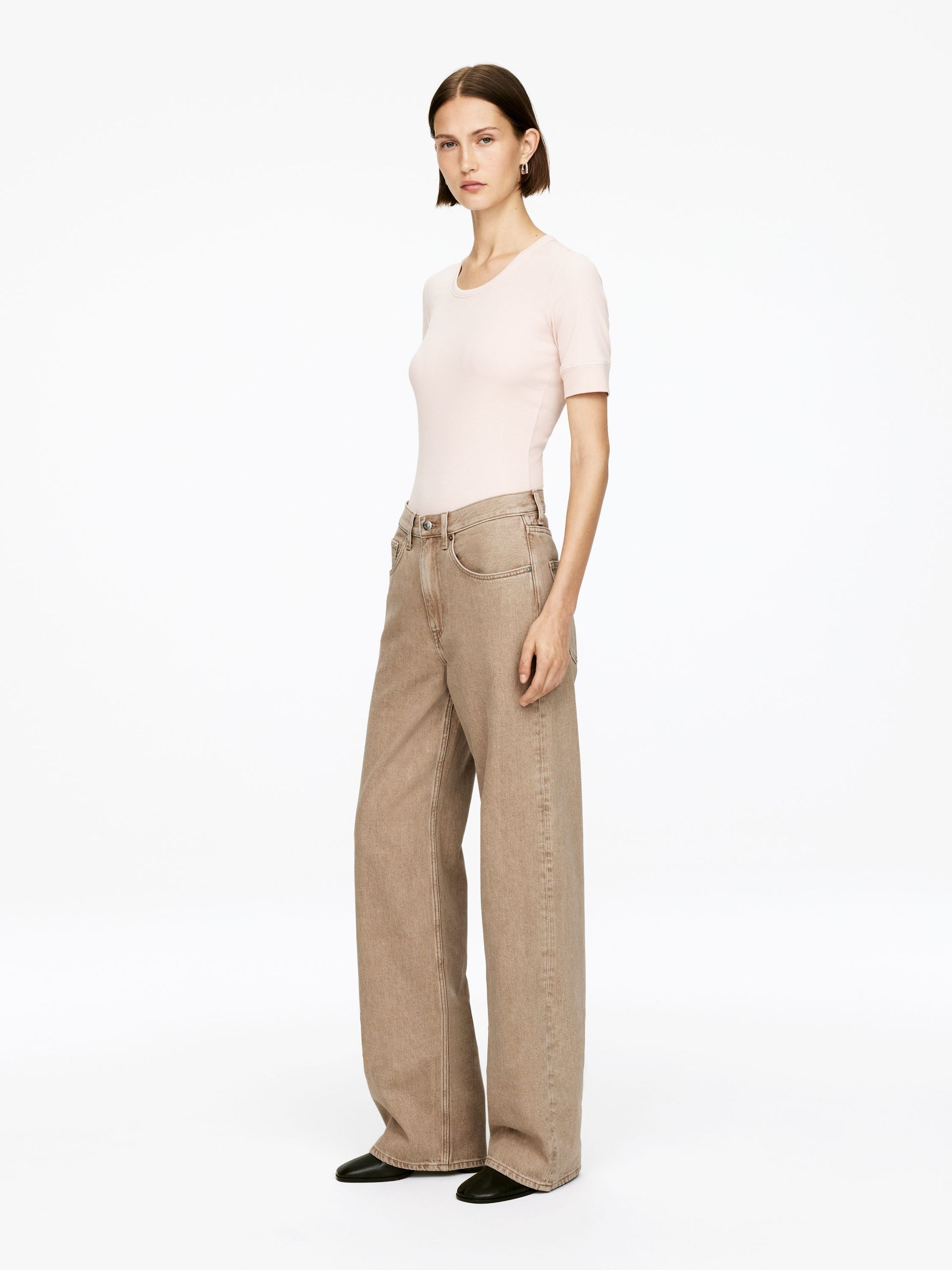 Coral Wide Jeans – Beige – Women – Arket Gb