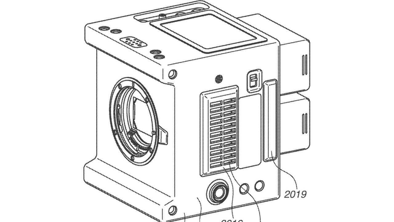 Canon Cinema Box-style camera mockup