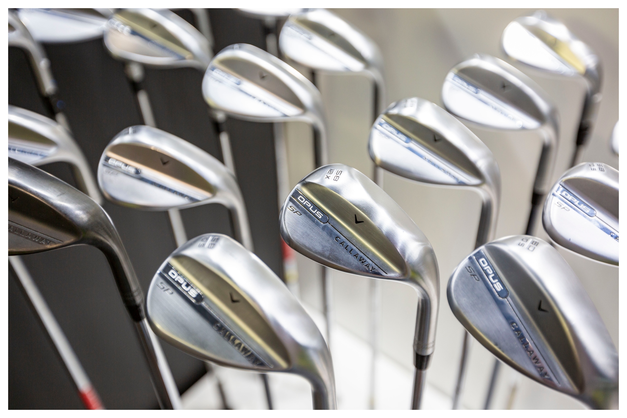 A rack of Callaway Opus wedges