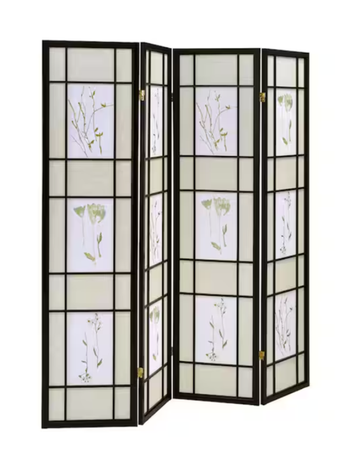 Catabella Floral Print Folding Screen