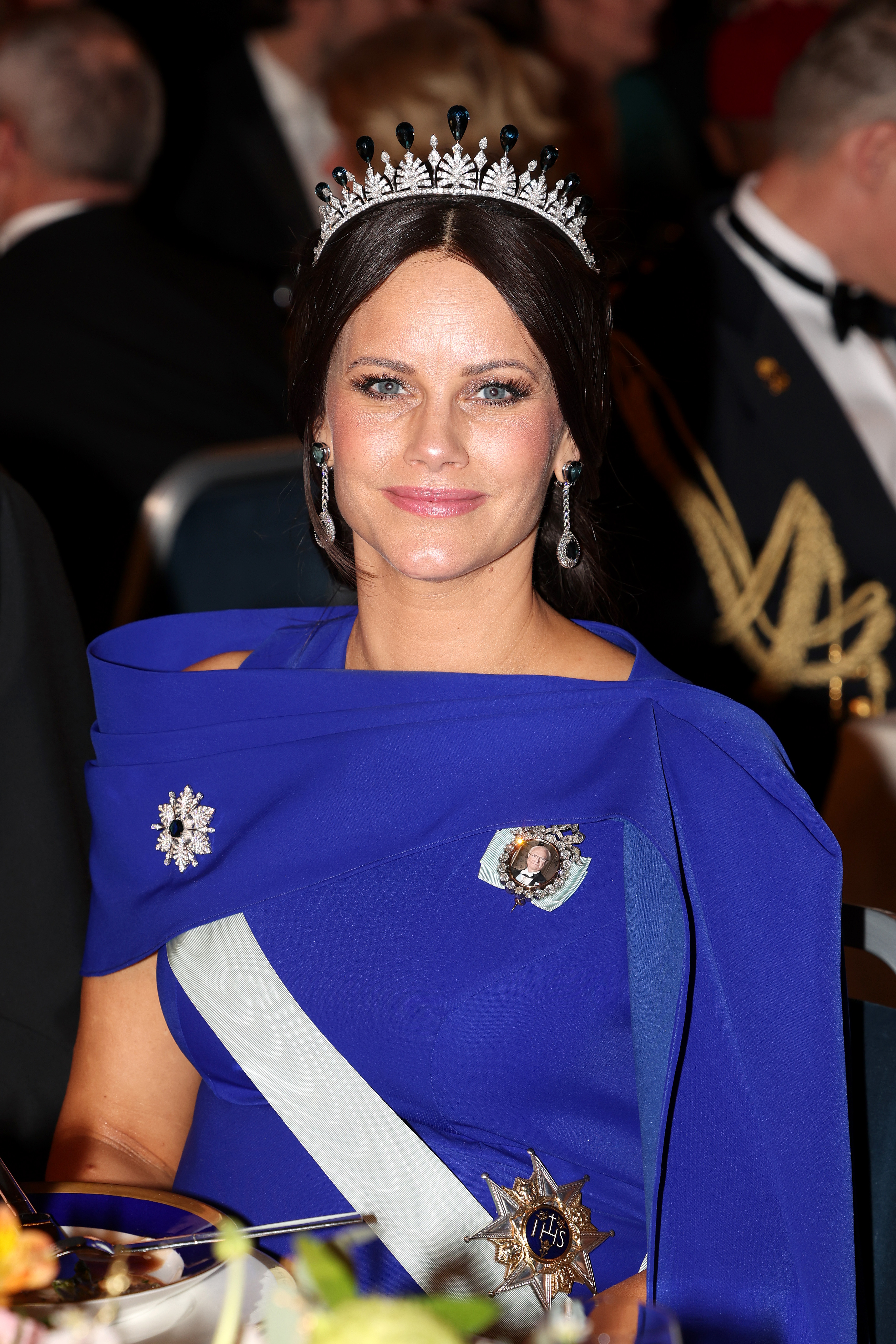 Princess Sofia in a blue gown and tiara