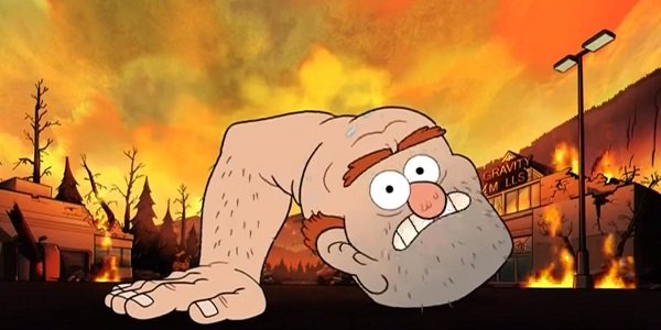 The Sweaty One-Armed Monstrosity Louis C.K. Gravity Falls Disney XD