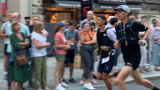 Jim Walmsley running in the UTMB 2024