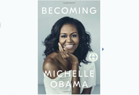 Becoming, Michelle Obama's autobiography, on sale at Amazon