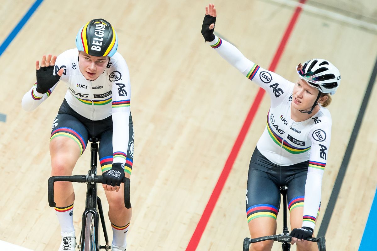 Madison winners - Lotte Kopecky / Jolien D'hoore (Belgium)