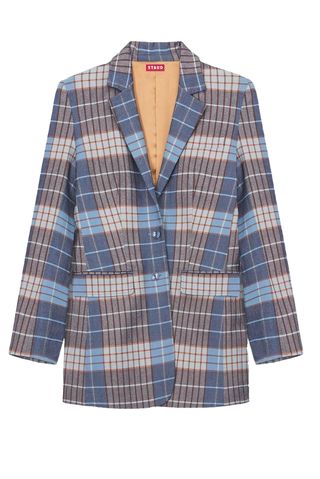 City Plaid Oversized Blazer