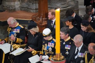 Royal Family sat inside Westminster Abbey for Queen's funeral