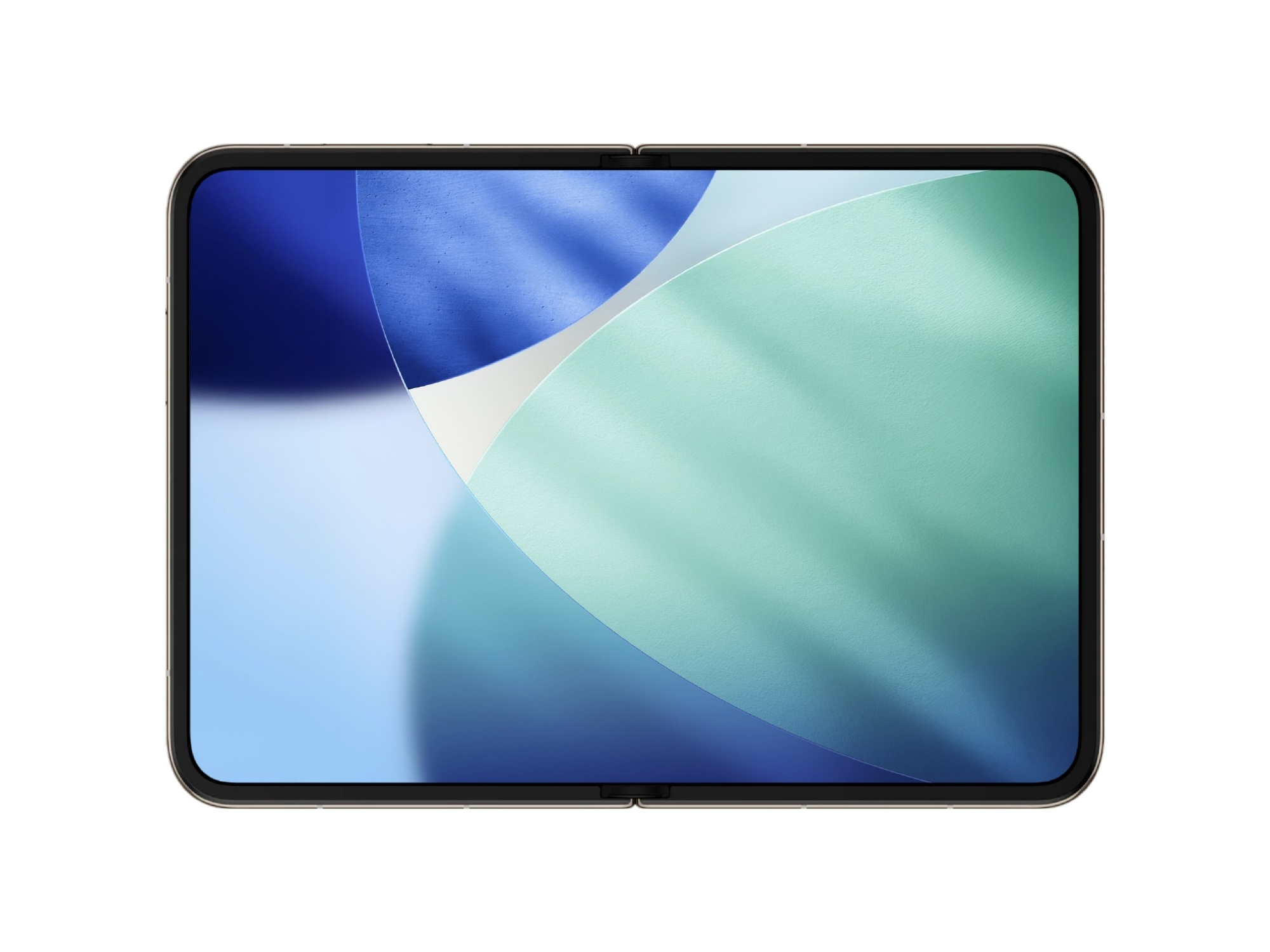 An unofficial render of the iPhone Fold, open
