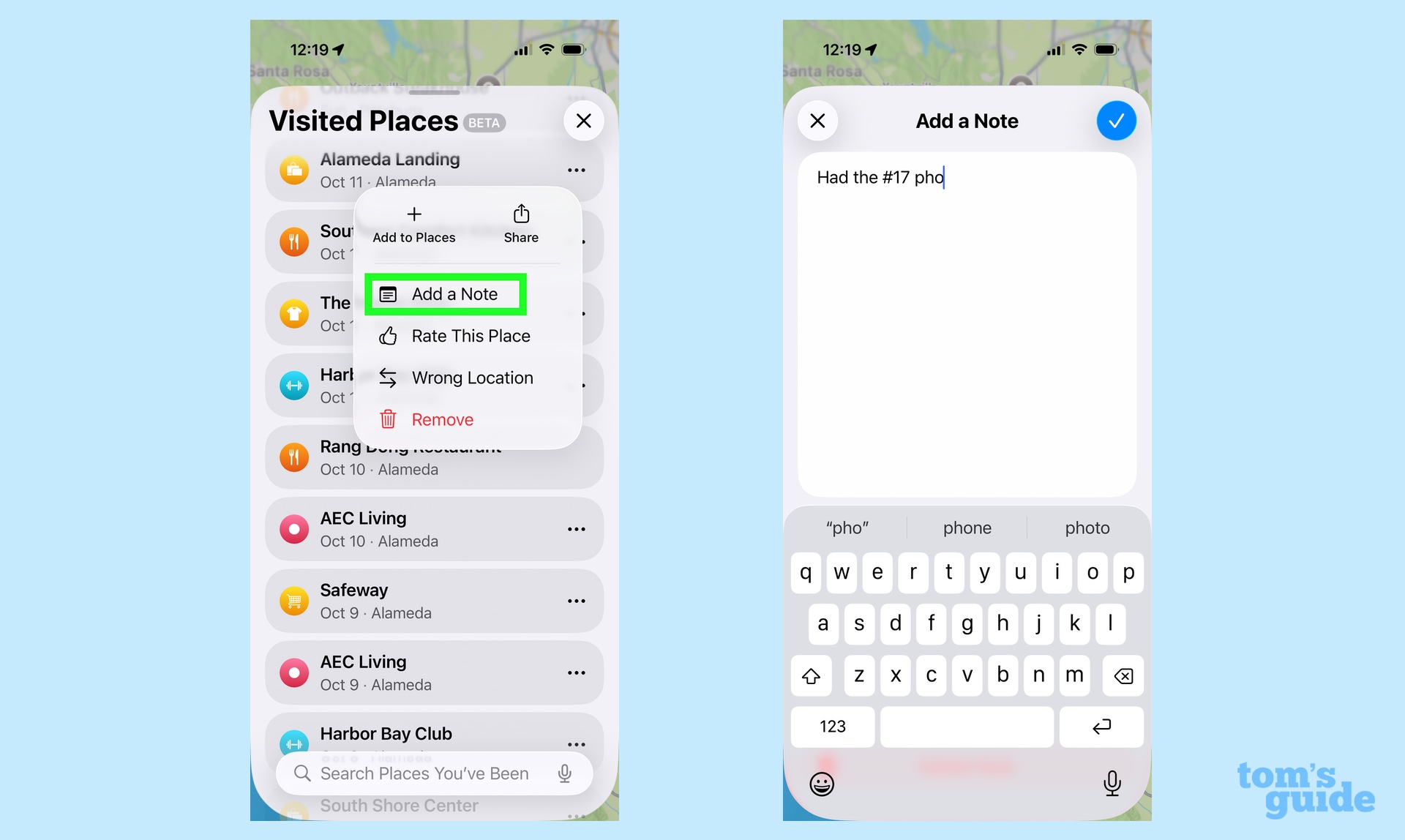 adding notes to iOS 26&#039;s visited places feature