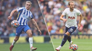 Leandro Trossard of Brighton and Harry Kane of Tottenham Hotspur could both feature in the Brighton vs Tottenham live stream