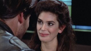 Teri Hatcher in "The Outrageous Okana" in an uncredited role