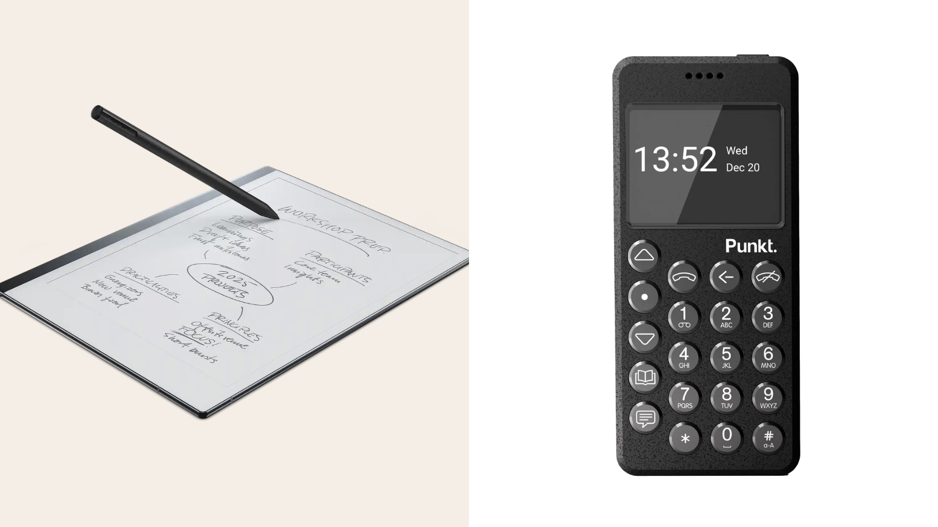 reMarkable and punkt devices