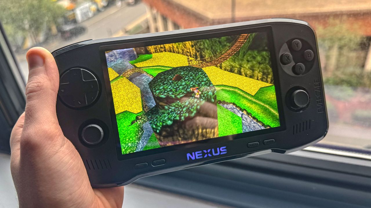 Evercade Nexus playing Banjo-Kazooie