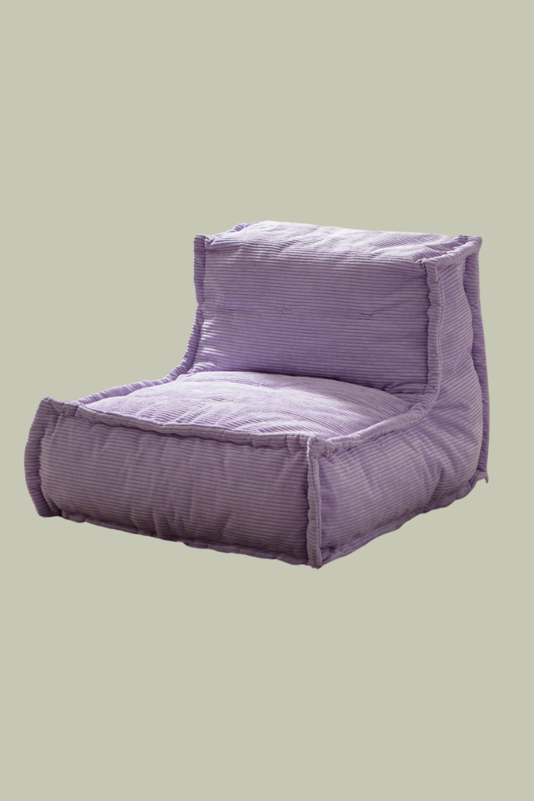 Kaikoo, Kaikoo Kids Mini Estelle Cord Bean Bag - Lilac