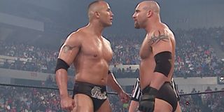 The Rock and Goldberg at Backlash 2003