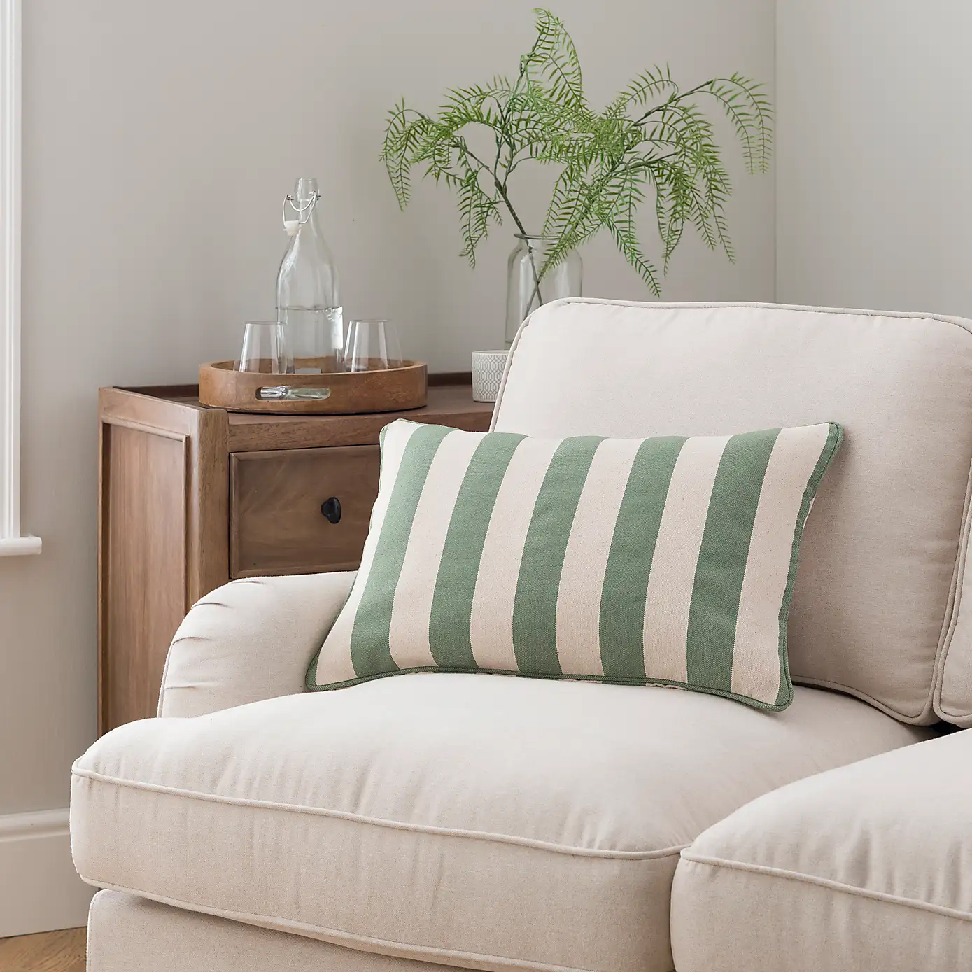 Dunelm, Beatrice Stripe Cushion
