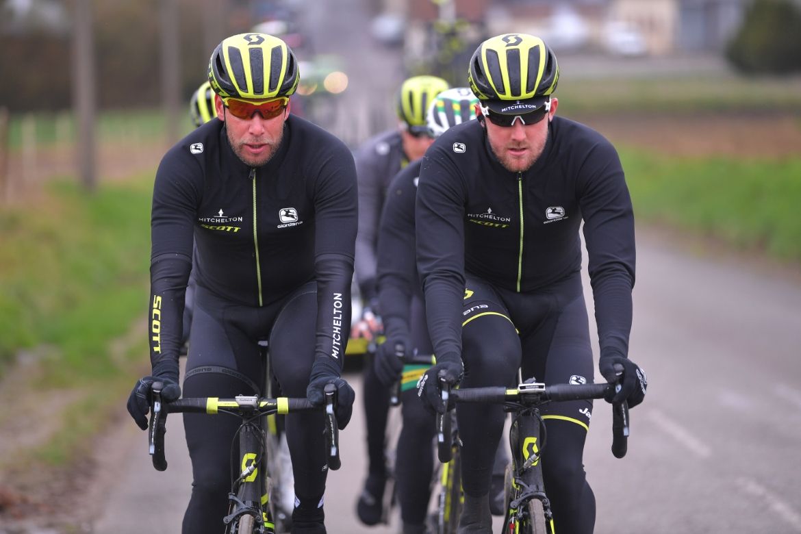 Mitchelton-Scott pre-ride the Paris-Roubaix route