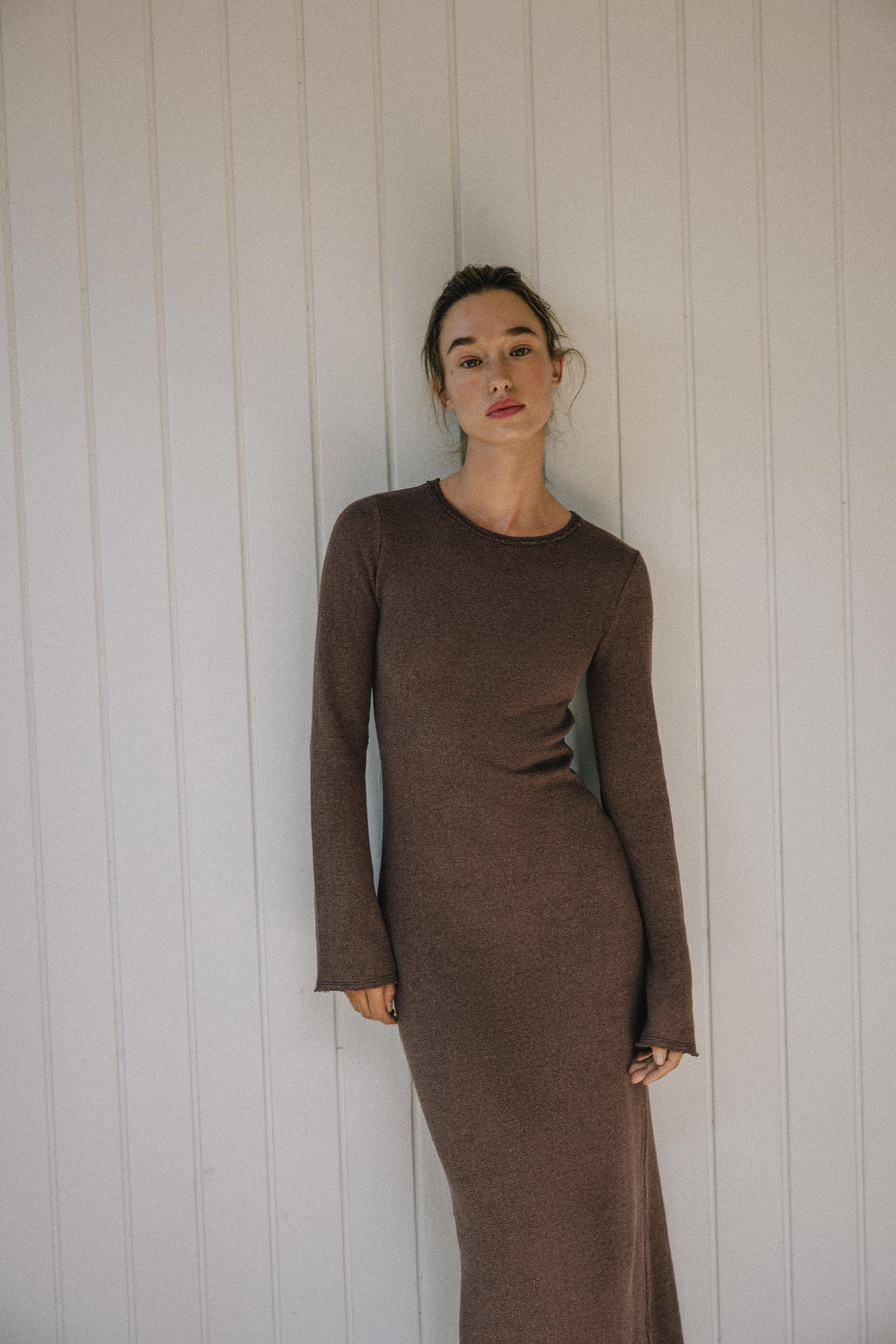 Textured Long Dress