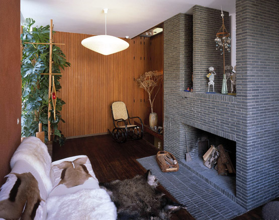 Renaat Braem's house: sitting area