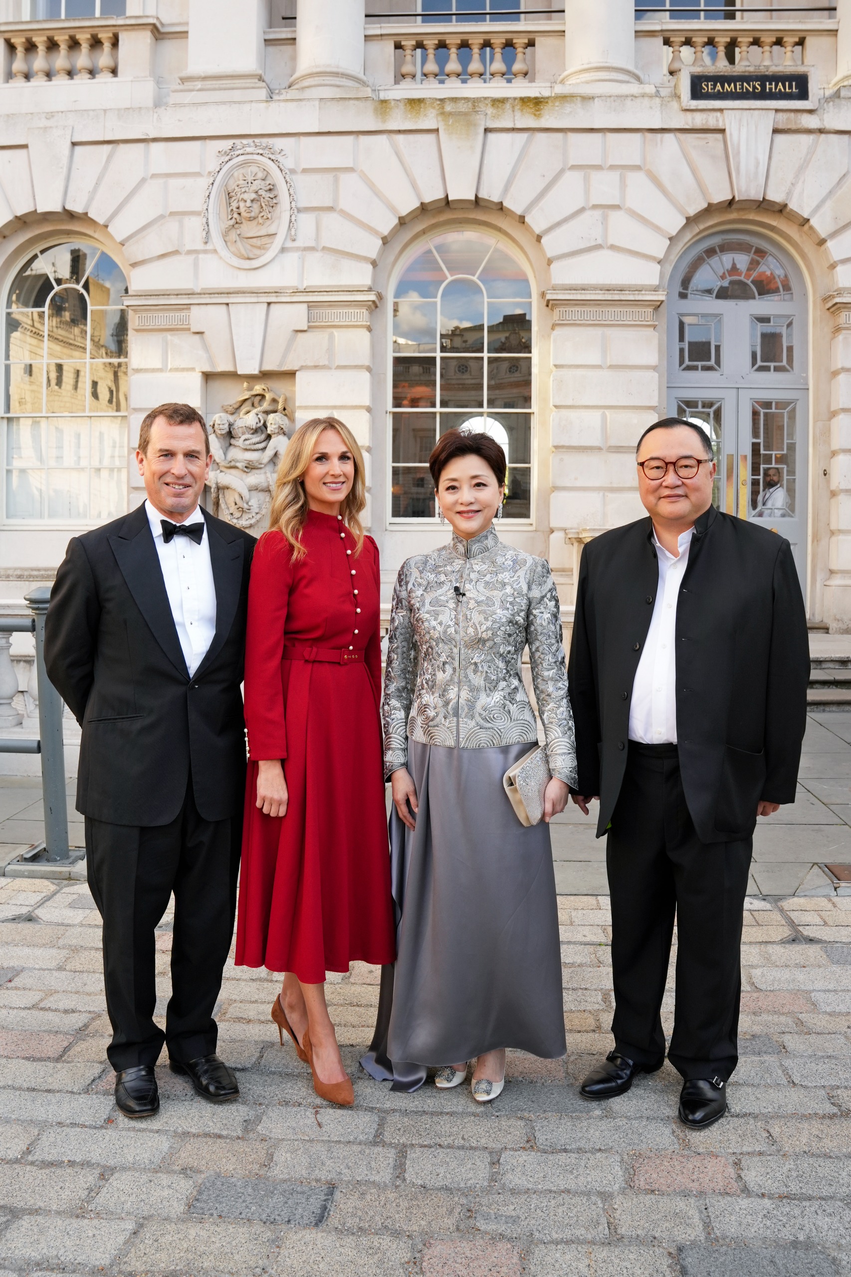Peter Phillips, Harriet Philips, Yang Lan and Bruno Wu attend the opening ceremony and reception to celebrate the landmark exhibition &amp;quot;'Reviving Craft: Reflection of the Mind&amp;quot; at Somerset House