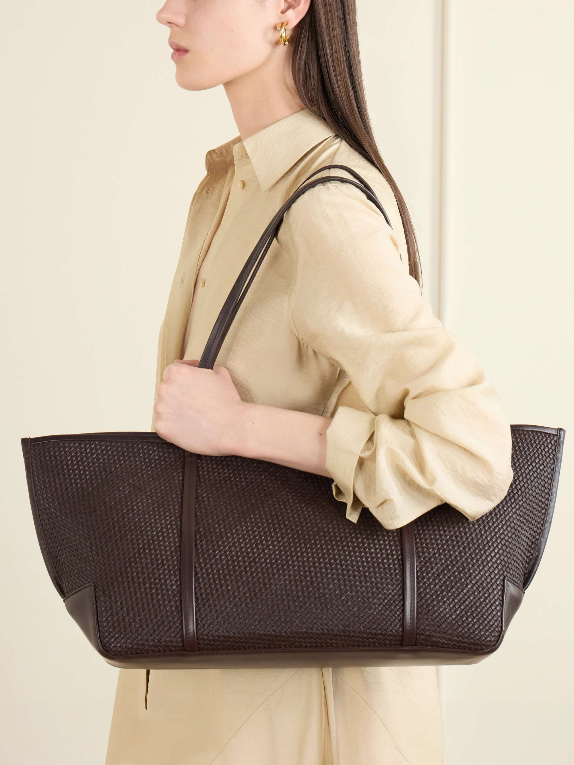 Bateau Woven Leather Tote Bag