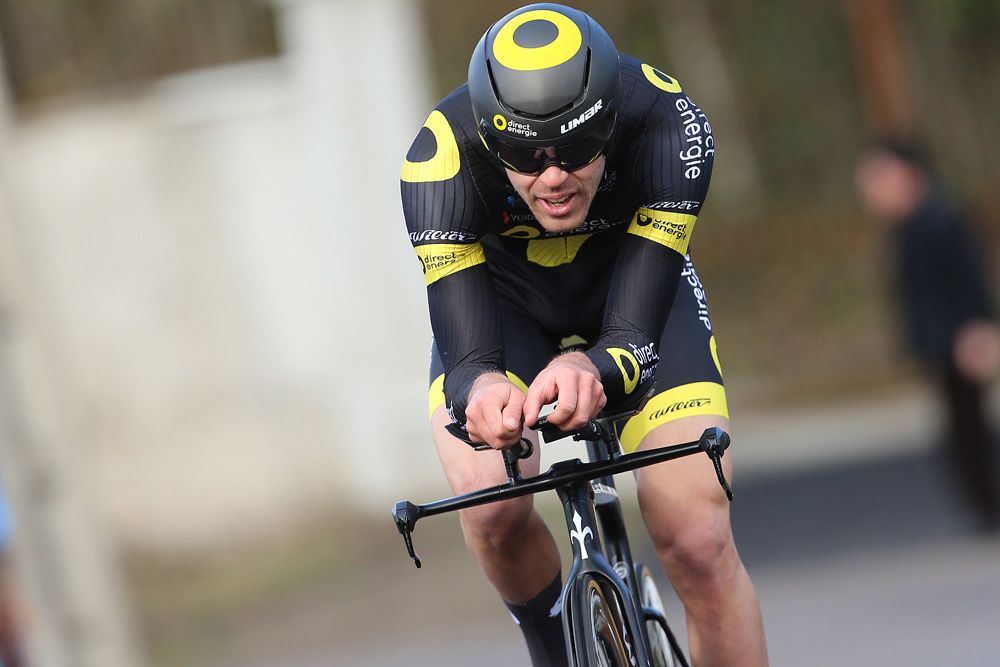 Lilian Calmejane (Direct Energie) on the new Wilier Triestina TT bike