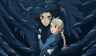 Howl's Moving Castle Howl holds a girl in his bird form