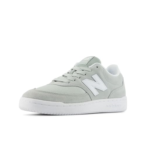 New Balance Women's 80 Sneaker, Grey Matter/10% Darker Sea Salt, 7