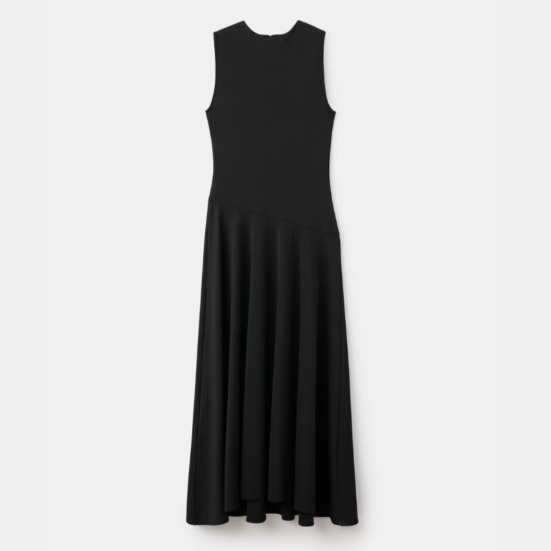black maxi dress from Mango