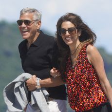 George and Amal Clooney in Saint-Tropez