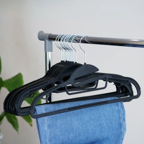 Set of 10 No Stretch Anti Slip Hangers