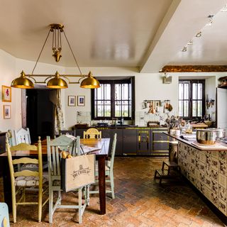 the kitchen in Angel and Dick Strawbridge's chateau in France