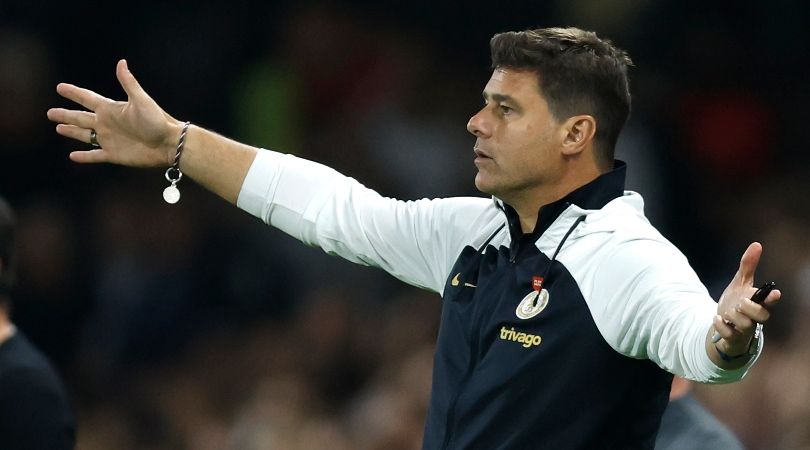 Chelsea manager Mauricio Pochettino during his side&#039;s game against Fulham in October 2023.