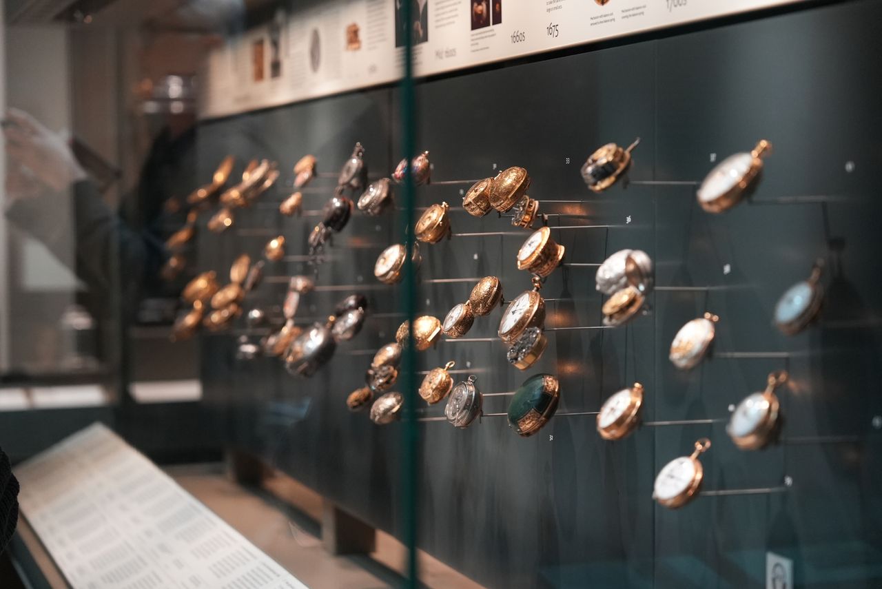 Collection of pocket watches in the British Museum taken with the Sony ZV-E1