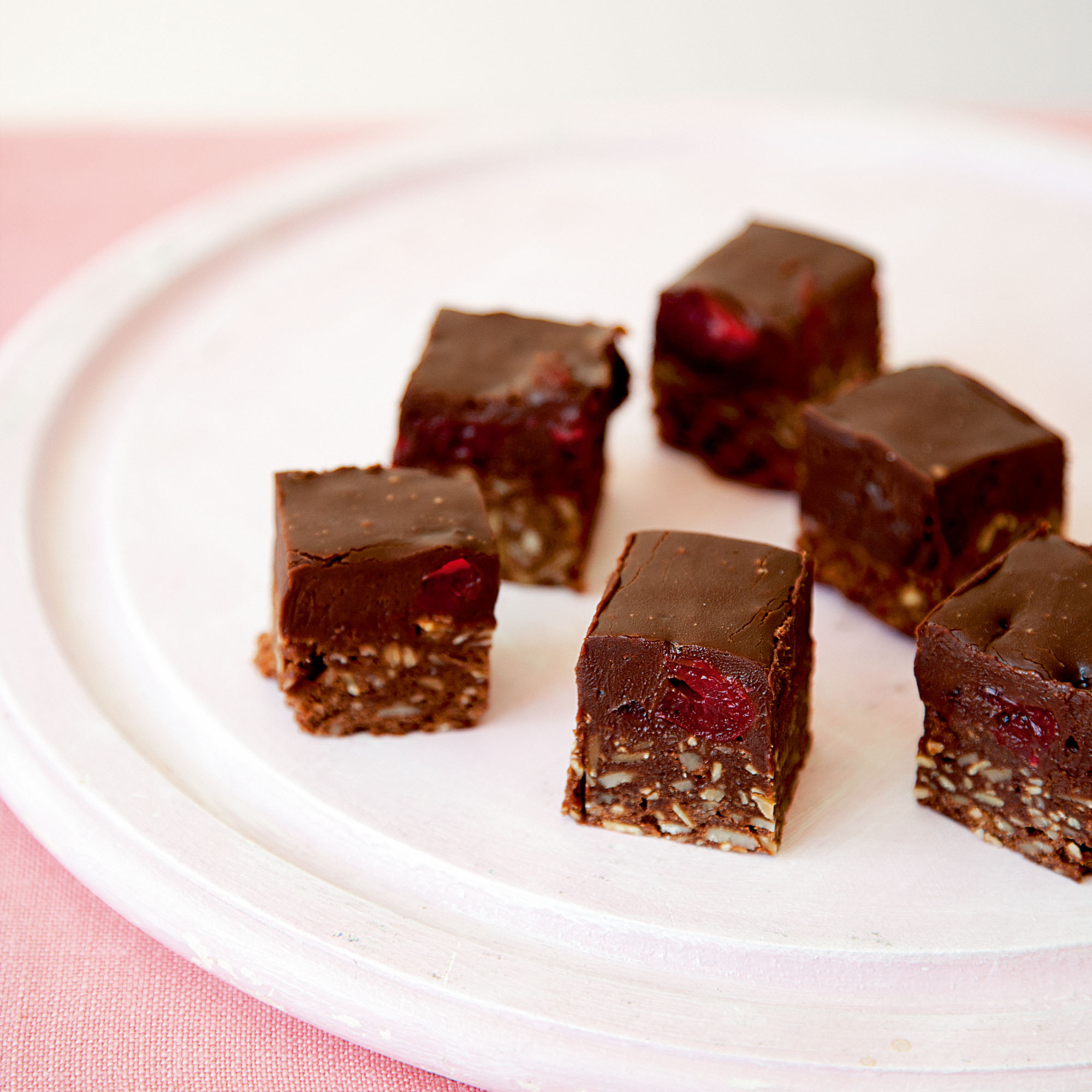 Maraschino Cherry Truffle Cubes