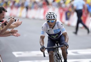 Nairo Quintana on stage nineteen of the 2015 Tour de France