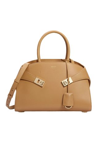 Hug Small Leather Top-Handle Bag