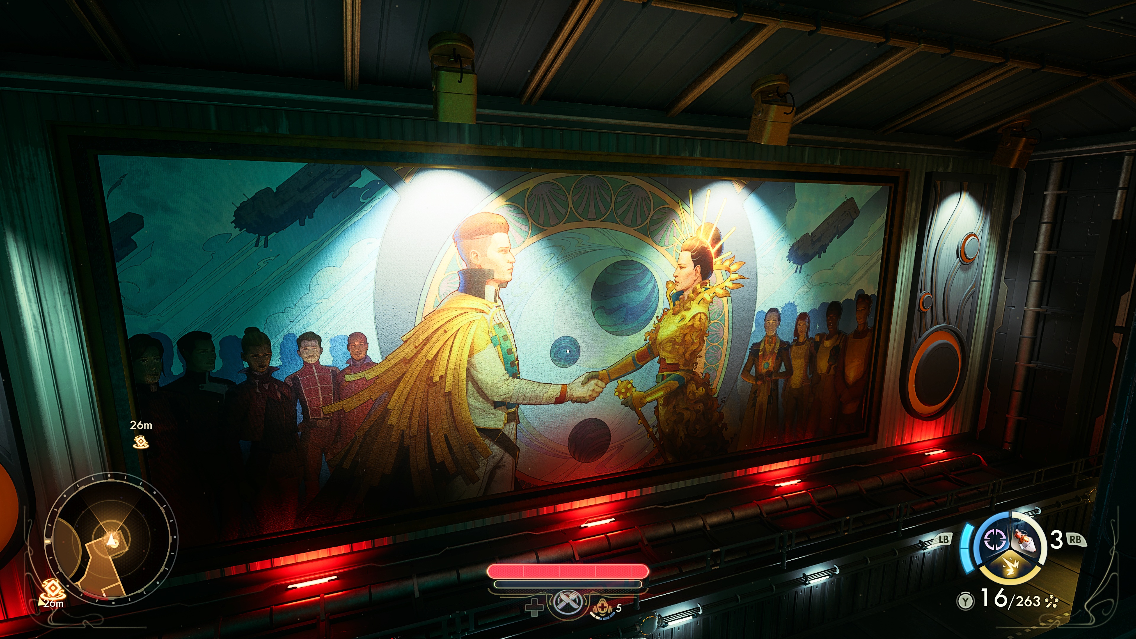 Screenshot of The Outer Worlds 2 preview running on Xbox Series X.