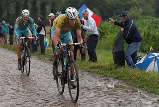 Vincenzo Nibali during stage 5 of the 2014 Le Tour de France on July 9, 2014 in Wallers, Belgium.