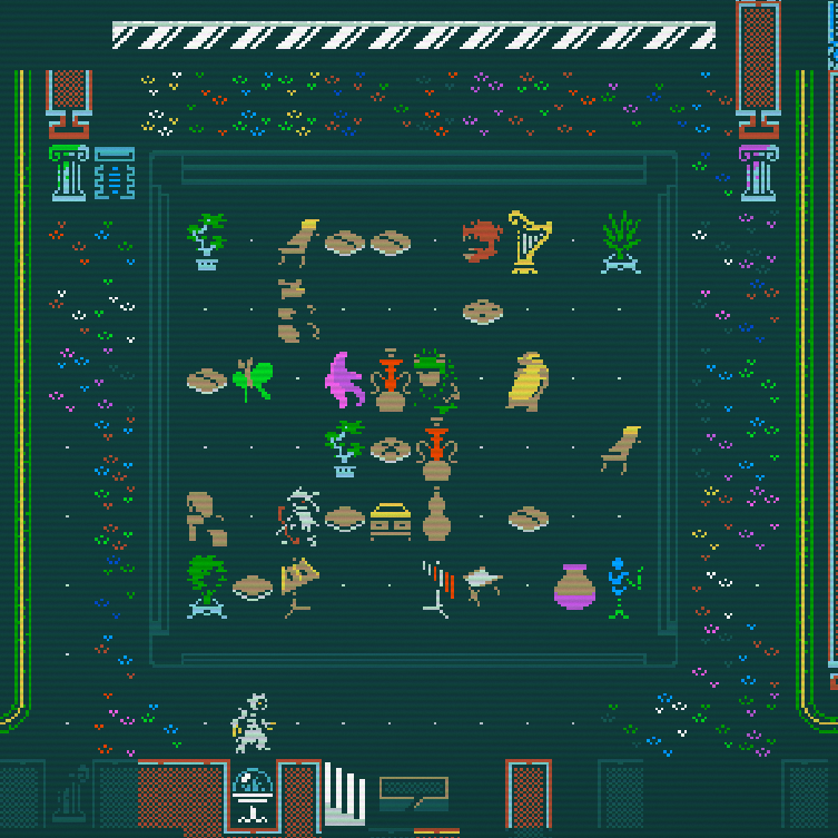 An image of the Caves of Qud Palladium Reef update.