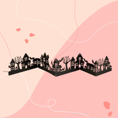 Light Up Halloween Window Scene