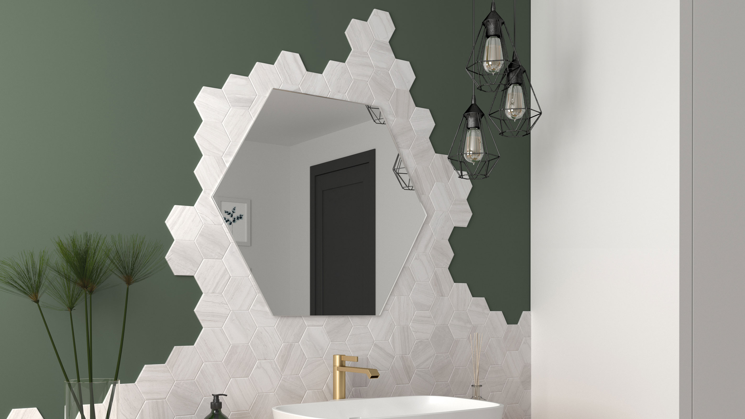 hexagonal wall tiles