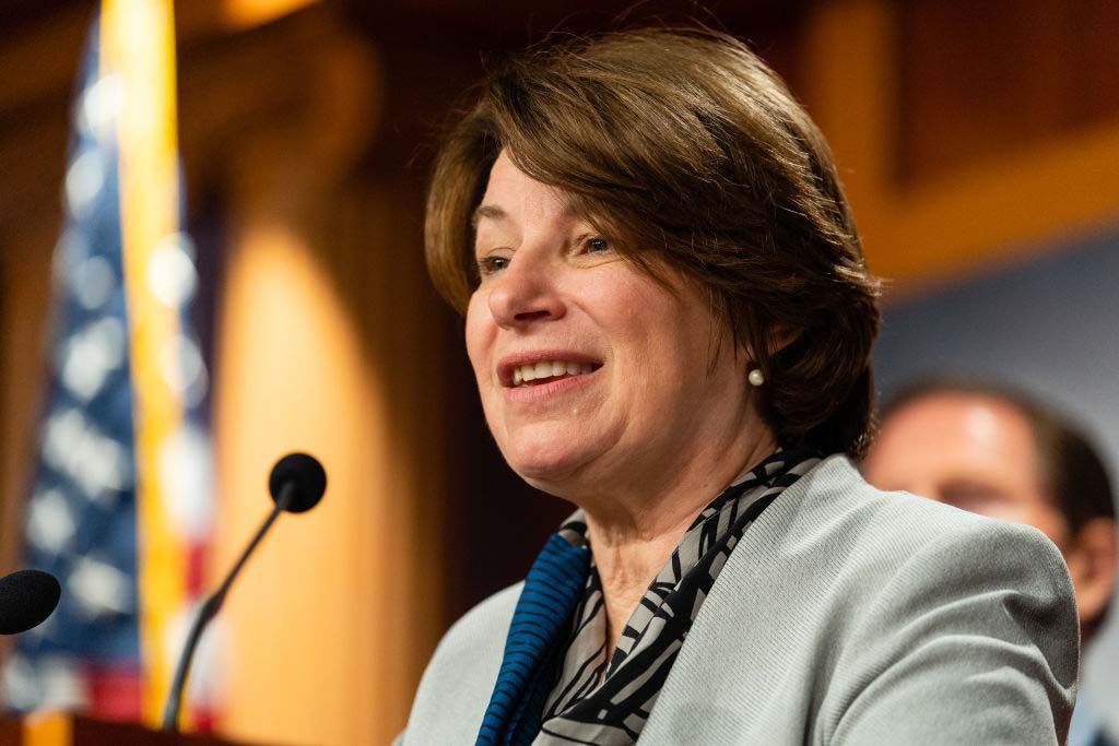 Sen. Amy Klobuchar (D-Minn.) at 2022 news conference